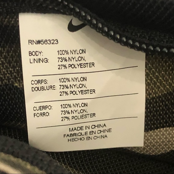 Nike AirMax Black Camo Fanny Pack Hip Bag Adjustable BA5856-010 Unisex NWT - Picture 6 of 6